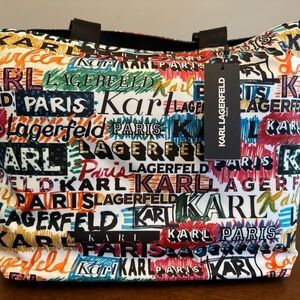Karl Lagerfeld Multicolor Logo Tote Bag